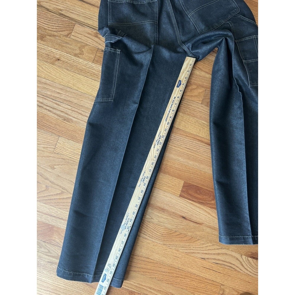 OTB One Tough Brand Denim Cargo Jeans Skate Mens 34 X 32 Blue Baggy - Picture 4 of 7